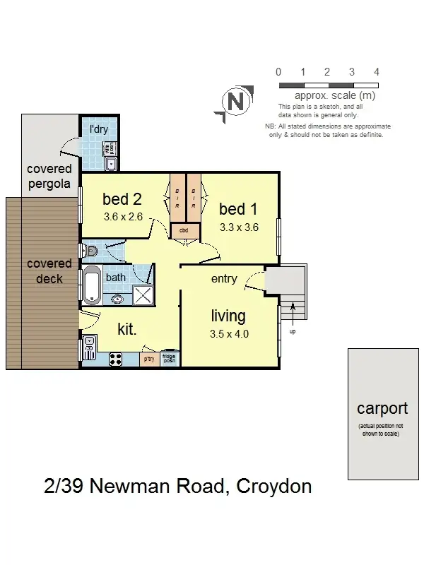 Floorplan of Homely unit listing, 2/39 Newman Road, Croydon VIC 3136