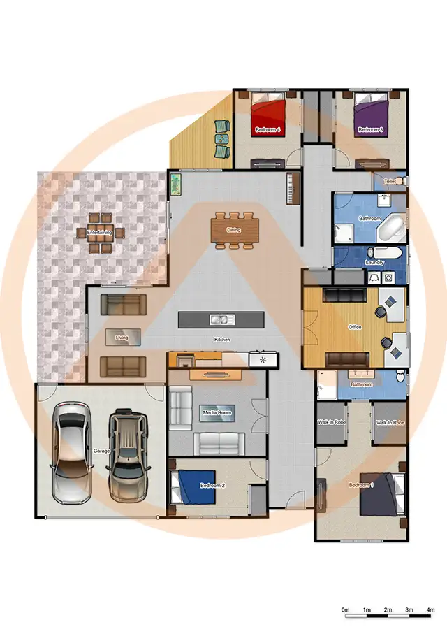 Floorplan of Homely house listing, 55 Rachel Drive, Crestmead QLD 4132