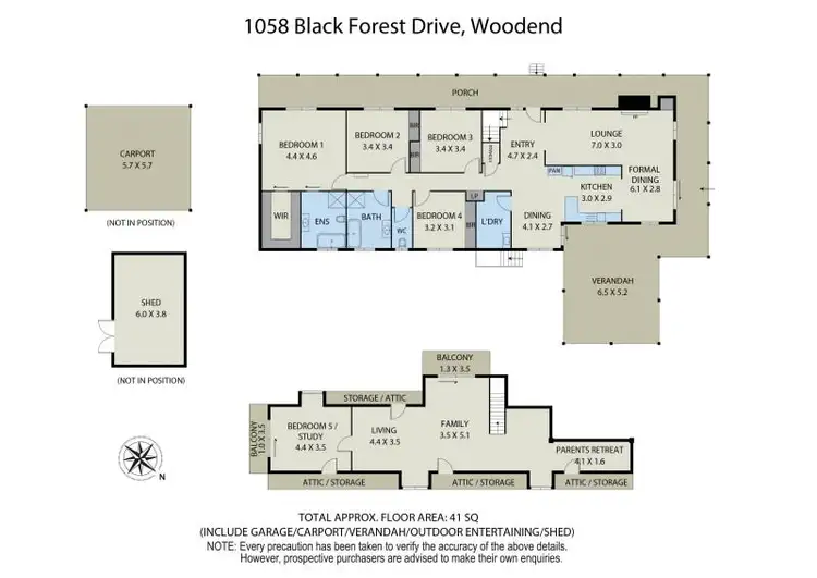 Floorplan of Homely house listing, 1058 Black Forest Drive, Woodend VIC 3442