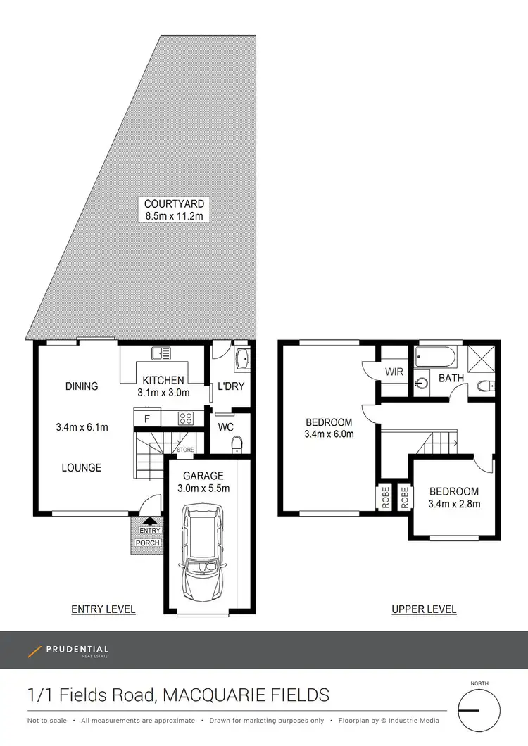 Floorplan of Homely house listing, 1/1 Fields Road, Macquarie Fields NSW 2564