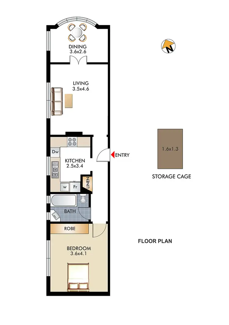 Floorplan of Homely apartment listing, 10/54 Bellevue Road, Bellevue Hill NSW 2023