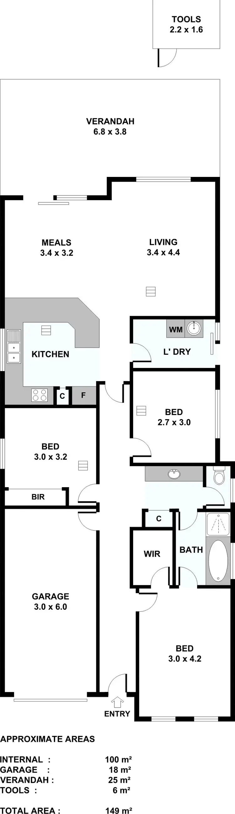 Floorplan of Homely house listing, 10 Discovery Court, Hewett SA 5118