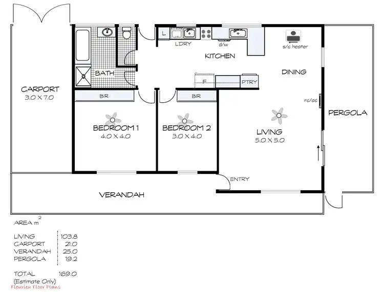 Floorplan of Homely house listing, 2 Gregory Street, Port Elliot SA 5212