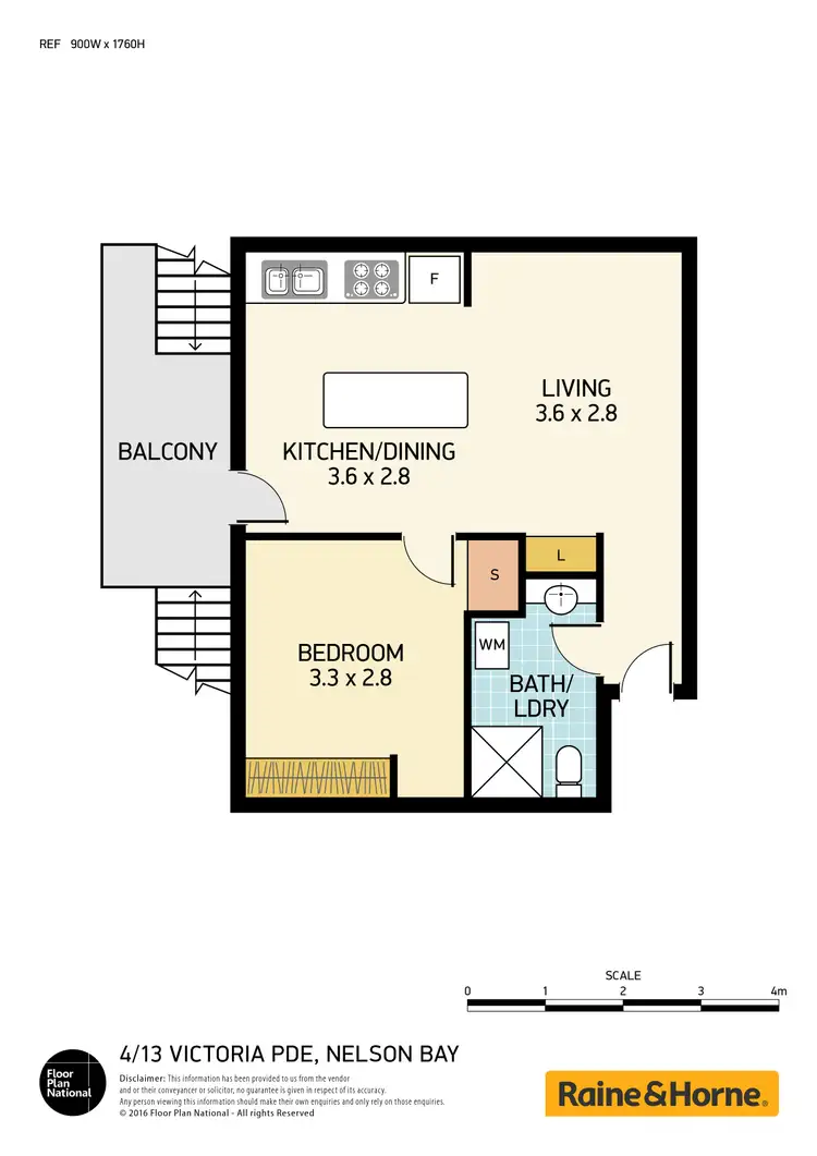 Floorplan of Homely unit listing, 4/106 Shoal Bay Road, Nelson Bay NSW 2315