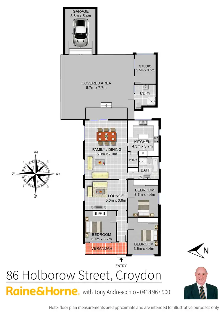Floorplan of Homely house listing, 86 Holborow Street, Croydon Park NSW 2133