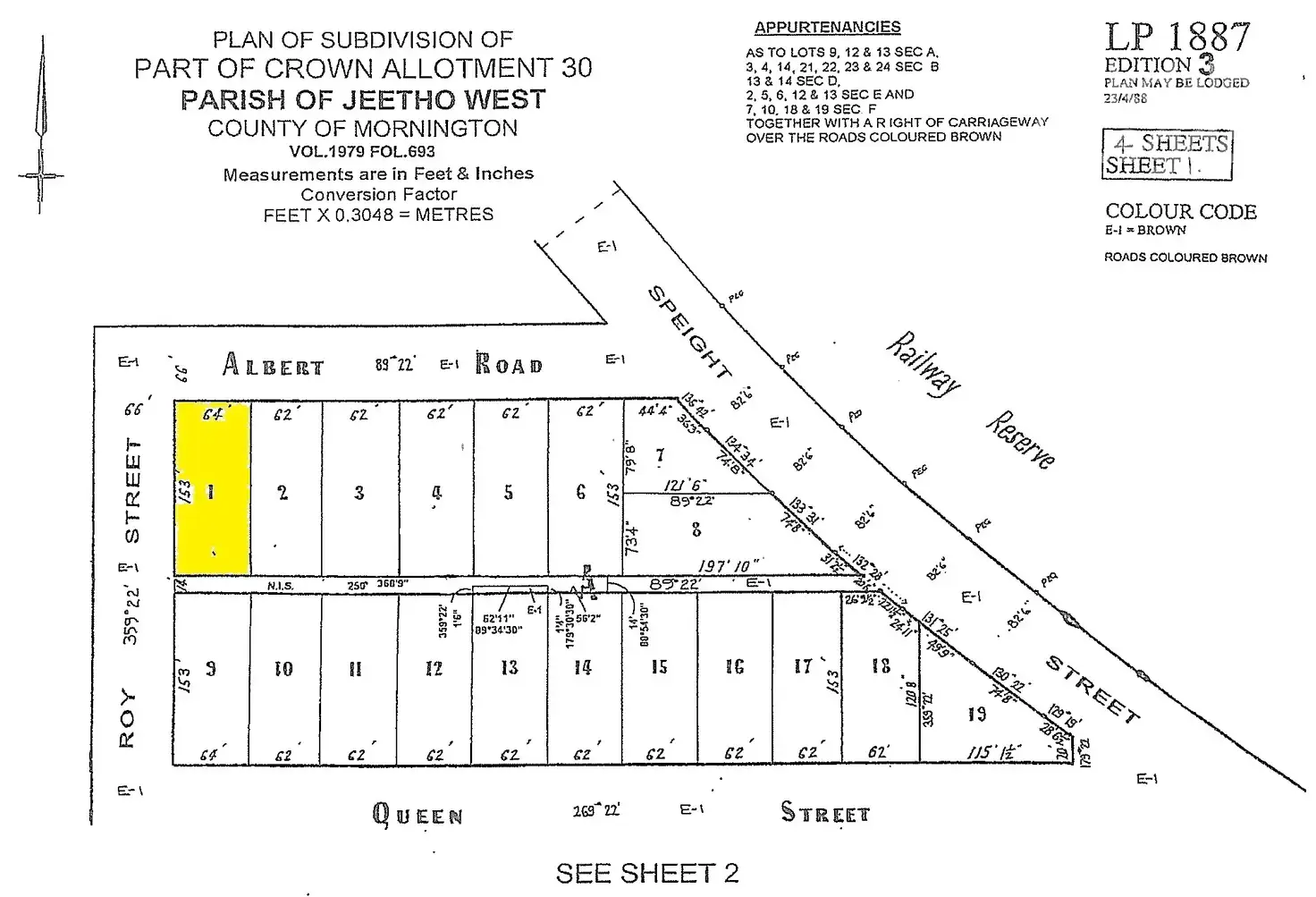 Floorplan of Homely land listing, Lot 1 Albert Road, Loch VIC 3945