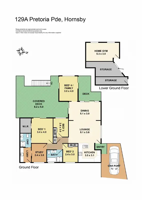 Floorplan of Homely house listing, 129A Pretoria Parade, Hornsby NSW 2077