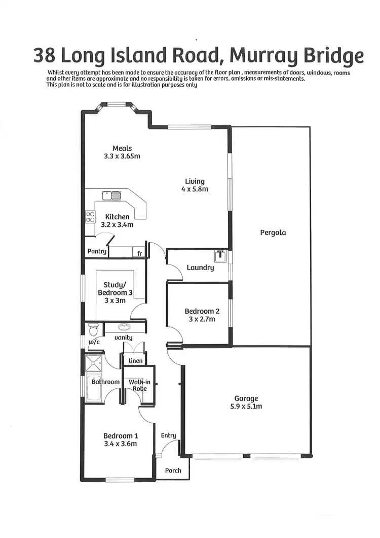 Floorplan of Homely house listing, 38 Long Island Road, Murray Bridge SA 5253