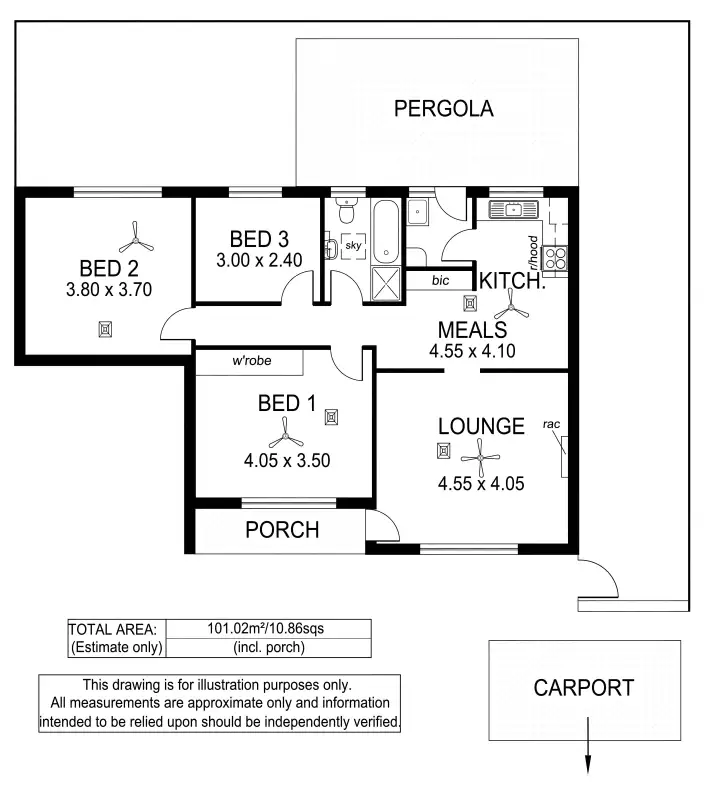Floorplan of Homely unit listing, 5/41 Wallala Avenue, Park Holme SA 5043