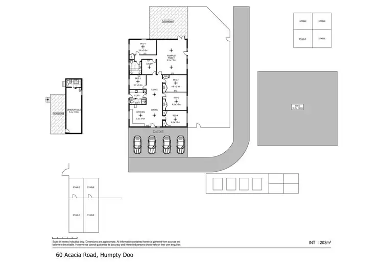 Floorplan of Homely house listing, 60 Acacia Road, Humpty Doo NT 836