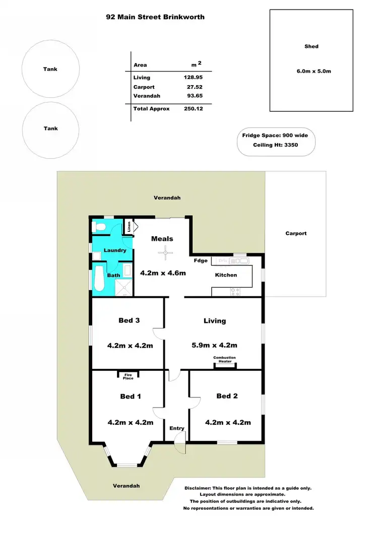 Floorplan of Homely house listing, 92 Main Street, Brinkworth SA 5464