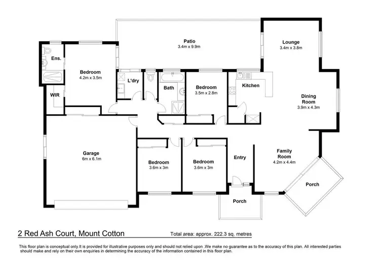 Floorplan of Homely house listing, 2 Red Ash Court, Mount Cotton QLD 4165