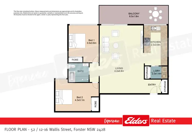 Floorplan of Homely unit listing, 52/12-16 Wallis Street 'Forster Tower', Forster NSW 2428