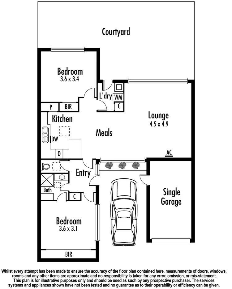 Floorplan of Homely unit listing, 2/6 Albert Avenue, Oakleigh VIC 3166