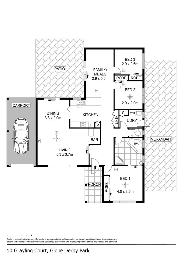 Floorplan of Homely house listing, 10 Grayling Court, Globe Derby Park SA 5110