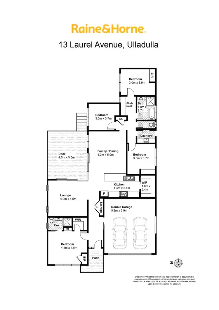Floorplan of Homely house listing, 13 Laurel Avenue, Ulladulla NSW 2539