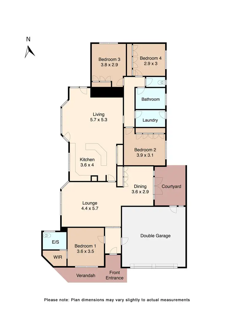 Floorplan of Homely house listing, 4 Talbot Court, Wendouree VIC 3355