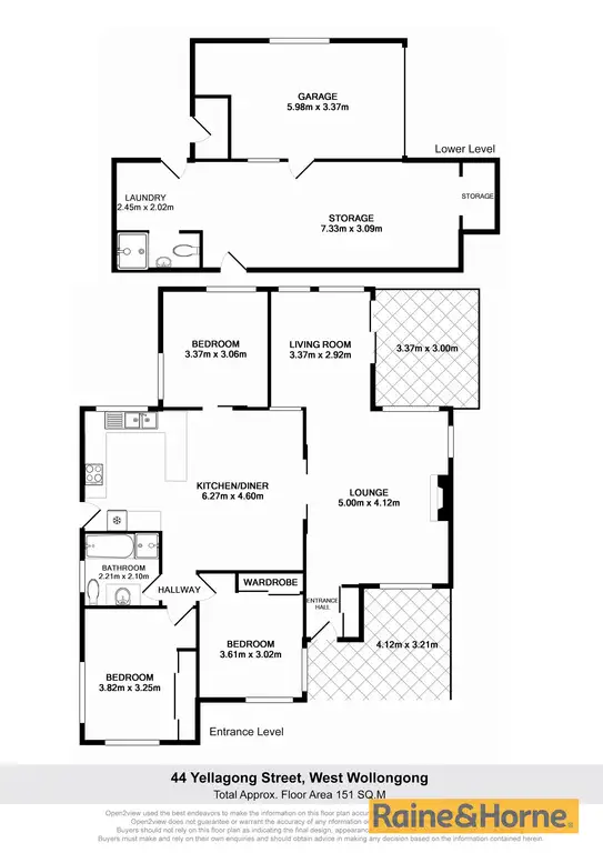 Floorplan of Homely house listing, 44 Yellagong Street, West Wollongong NSW 2500