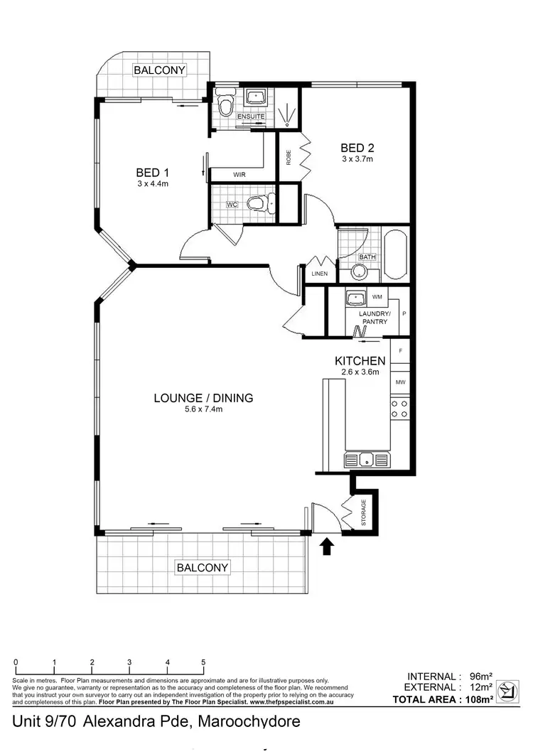 Floorplan of Homely unit listing, 9/70-78 Alexandra Parade, Maroochydore QLD 4558
