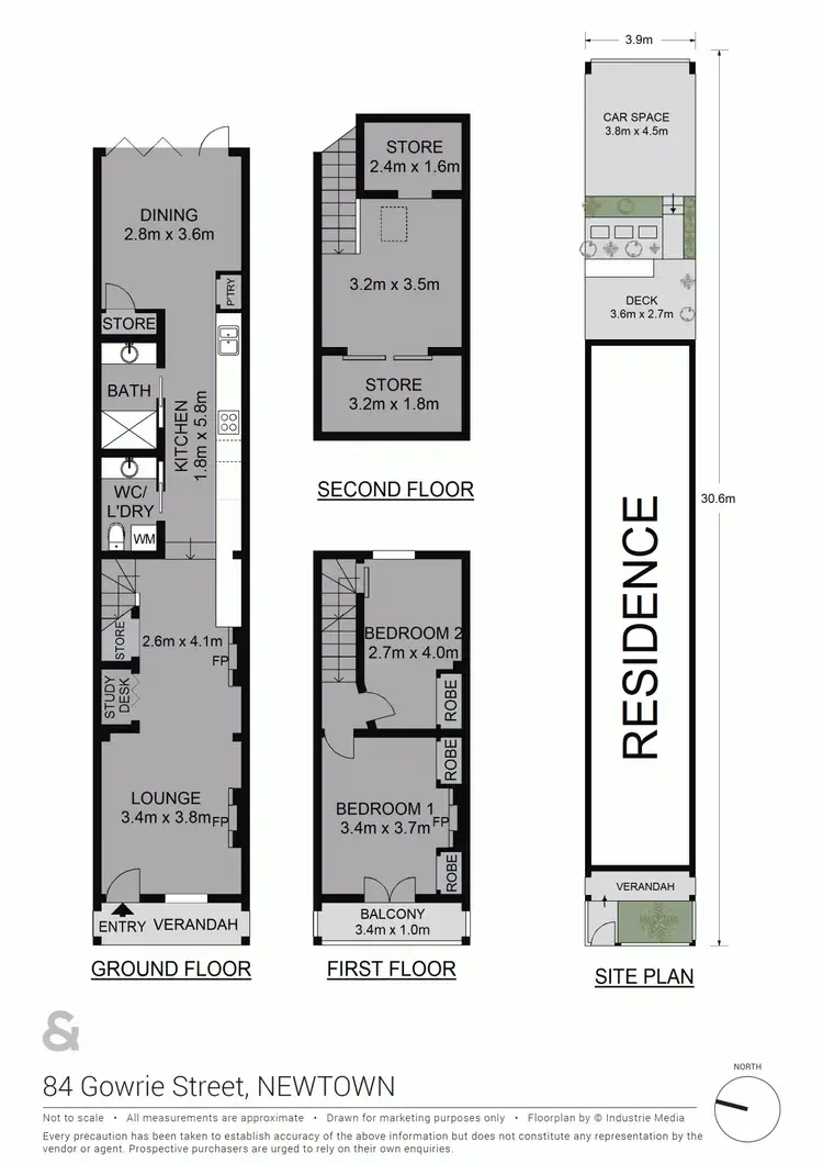 Floorplan of Homely house listing, 84 Gowrie Street, Newtown NSW 2042