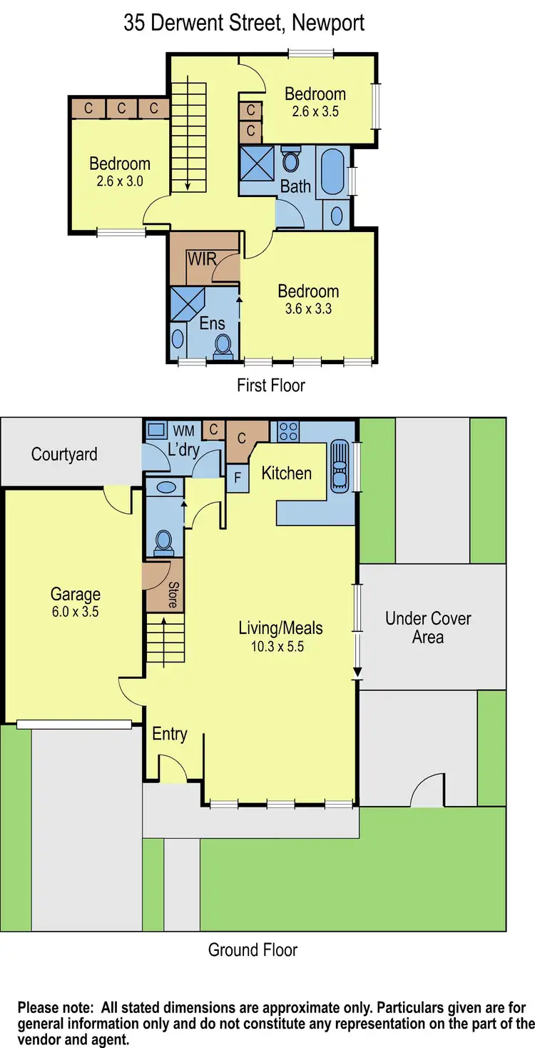 Floorplan of Homely house listing, 35 Derwent Street, Newport VIC 3015