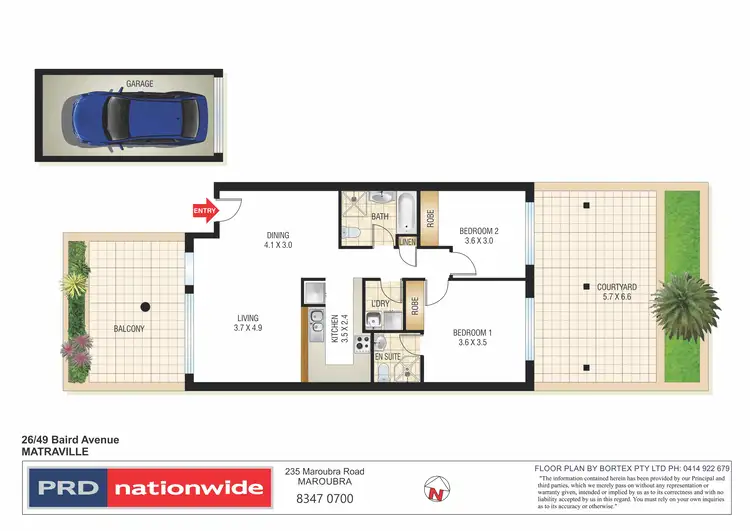 Floorplan of Homely unit listing, 26/49 Baird Avenue, Matraville NSW 2036