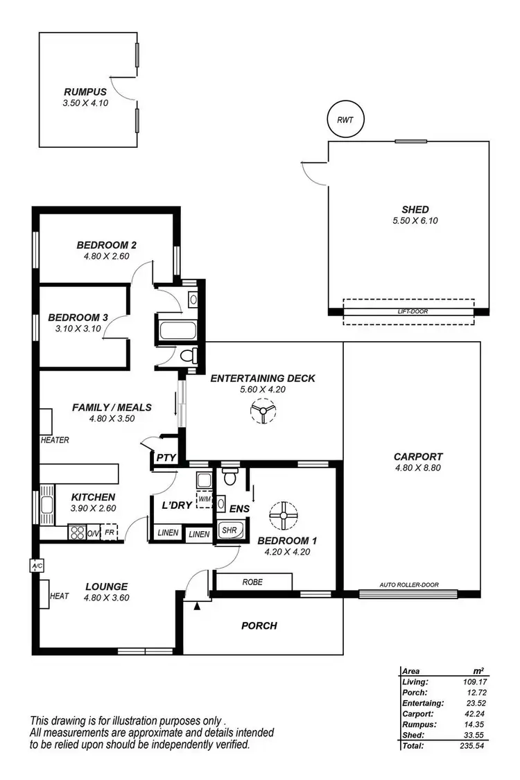 Floorplan of Homely house listing, 14 Allinga Road, Morphett Vale SA 5162