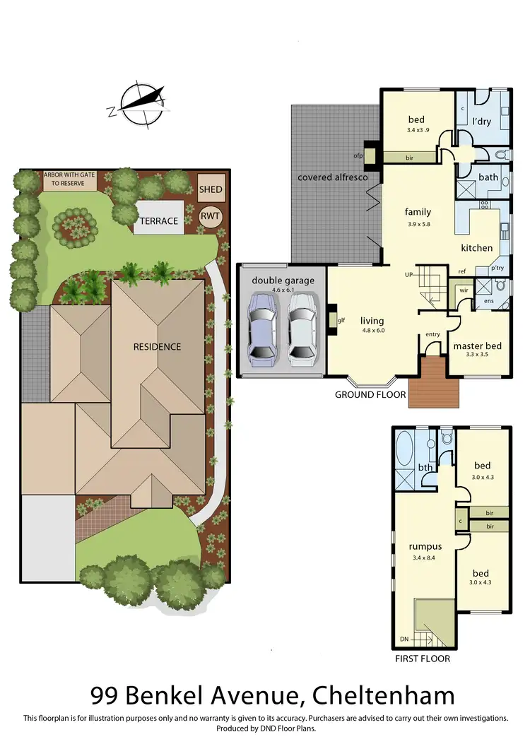 Floorplan of Homely house listing, 99 Benkel Avenue, Cheltenham VIC 3192