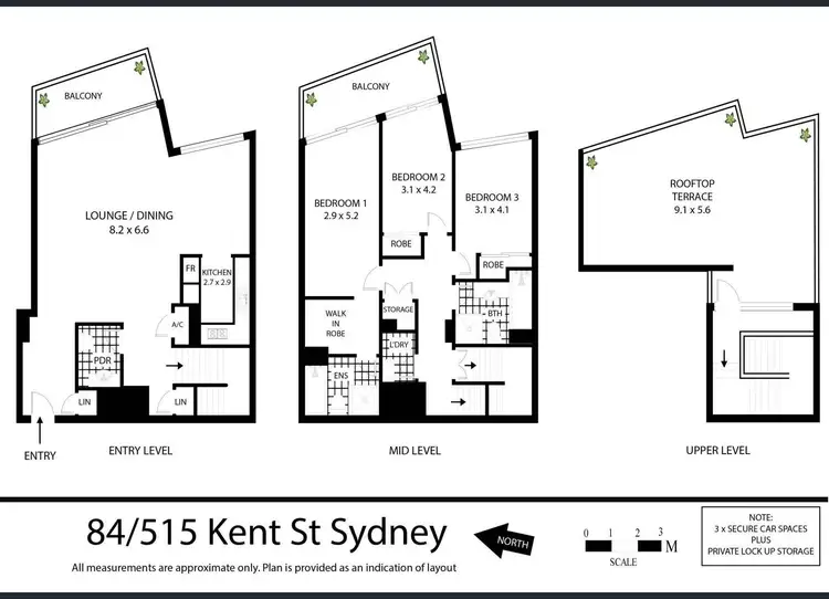 Floorplan of Homely apartment listing, 84/515 Kent Street, Sydney NSW 2000