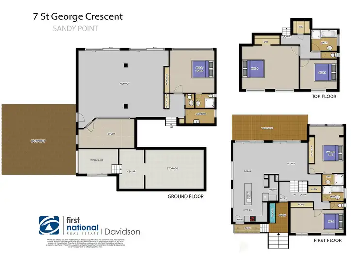 Floorplan of Homely house listing, 7 St George Crescent, Sandy Point NSW 2172