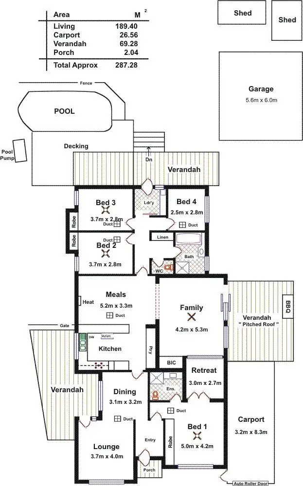 Floorplan of Homely house listing, 22 Dawes Drive, Gawler East SA 5118
