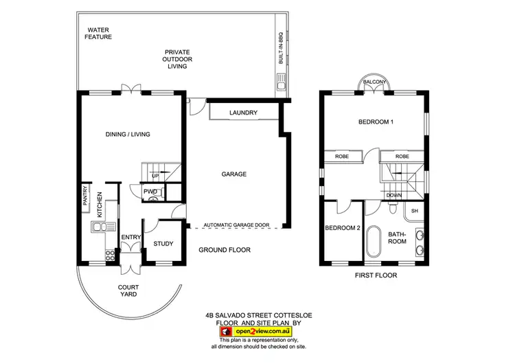 Floorplan of Homely house listing, 4B Salvado Street, Cottesloe WA 6011