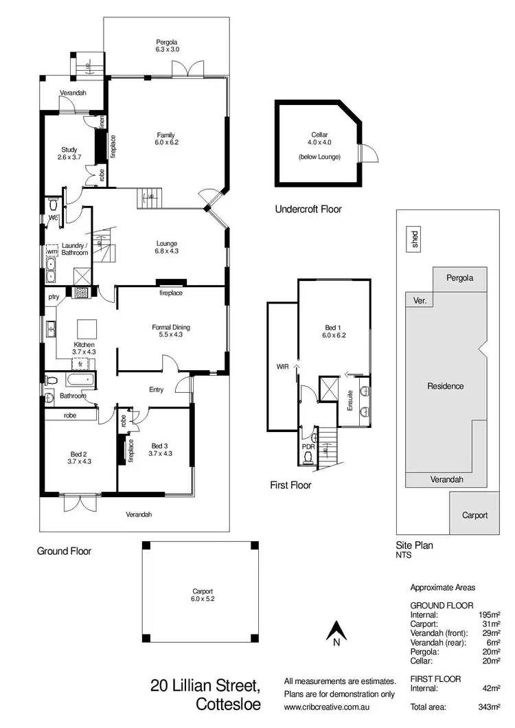 Floorplan of Homely house listing, 20 Lillian Street, Cottesloe WA 6011