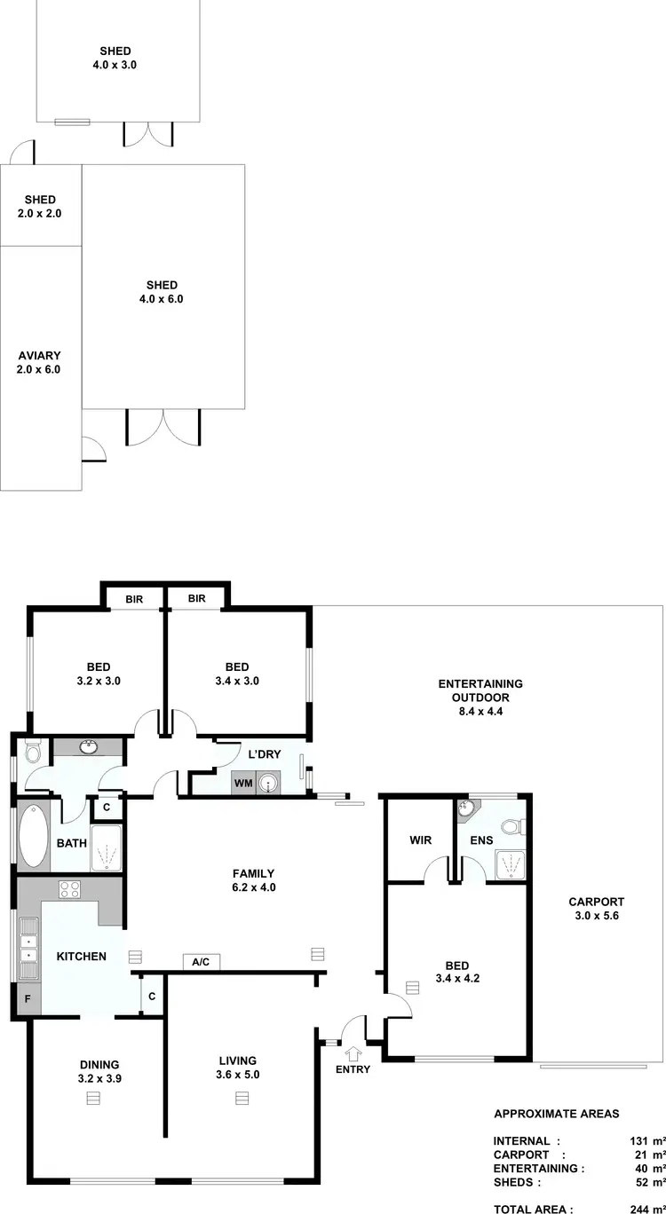 Floorplan of Homely house listing, 7 Knight Street, Willaston SA 5118