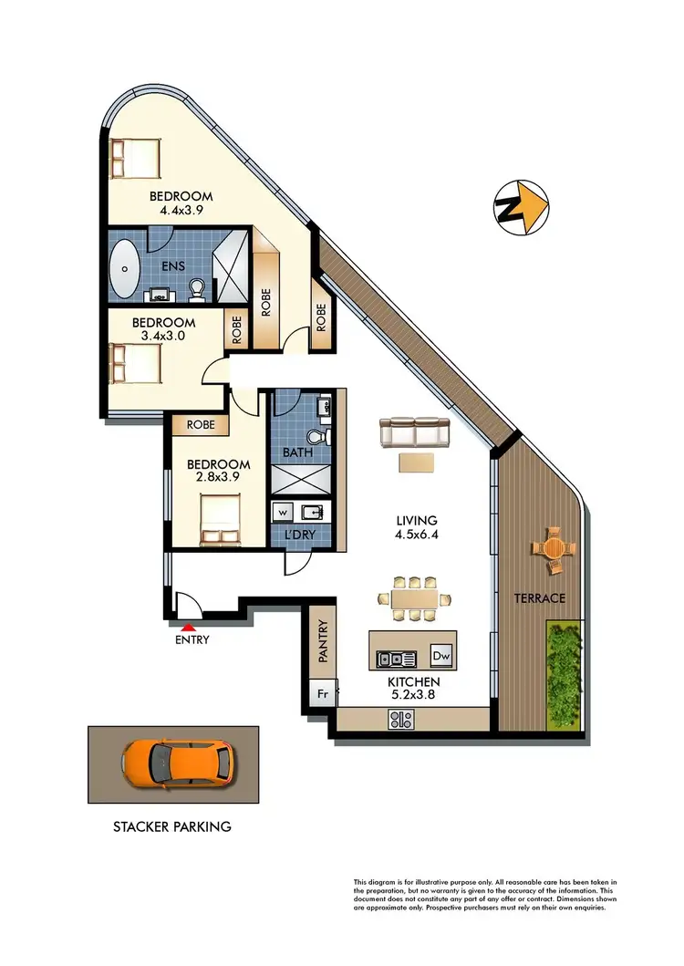 Floorplan of Homely apartment listing, 4/777 Old South Head Road, Vaucluse NSW 2030