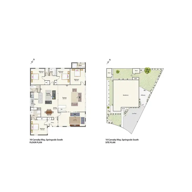 Floorplan of Homely house listing, 10 Carnaby Way, Springvale South VIC 3172