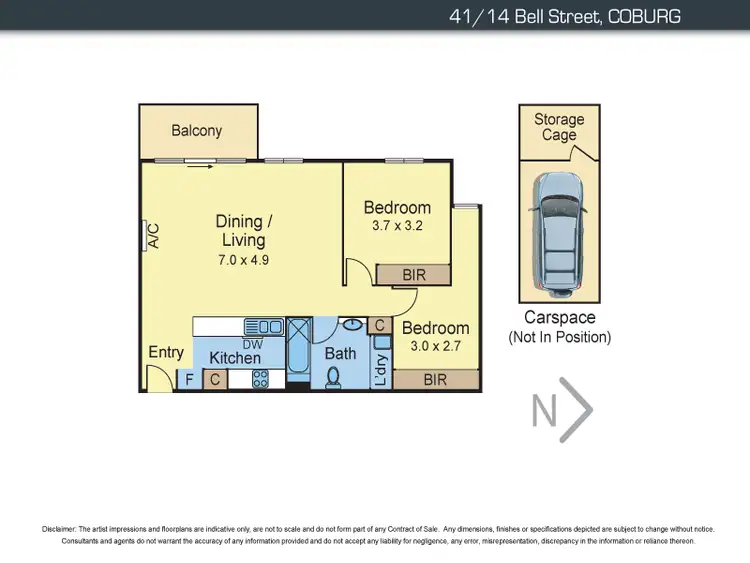 Floorplan of Homely apartment listing, 41/14 Bell Street, Coburg VIC 3058