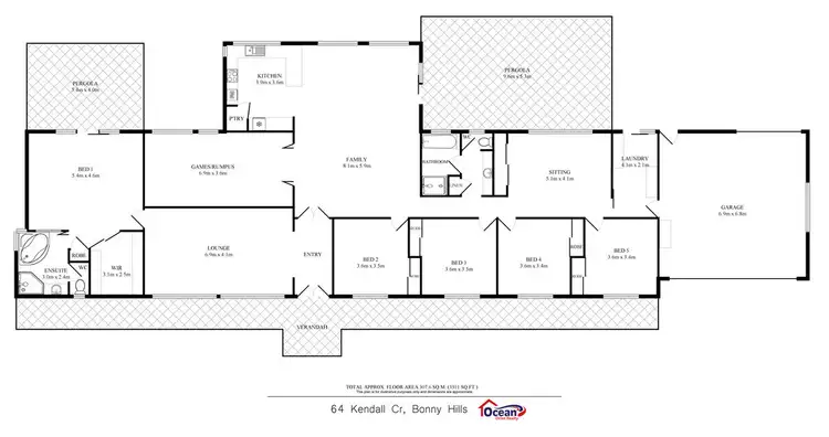 Floorplan of Homely house listing, 64 Kendall Crescent, Bonny Hills NSW 2445