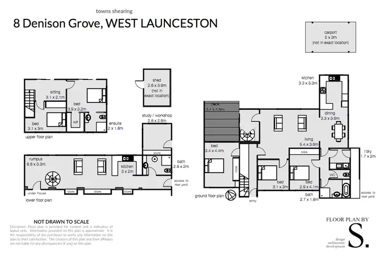 Floorplan of Homely house listing, 8 Denison Grove, West Launceston TAS 7250
