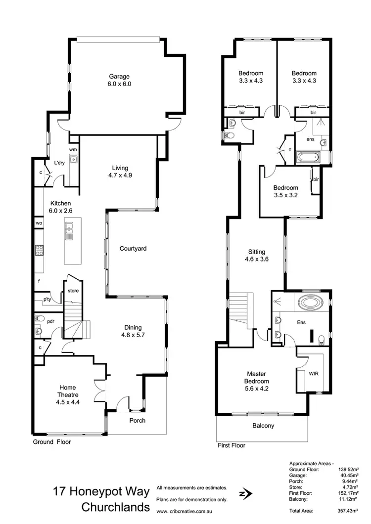Floorplan of Homely house listing, 17 Honeypot Way, Churchlands WA 6018