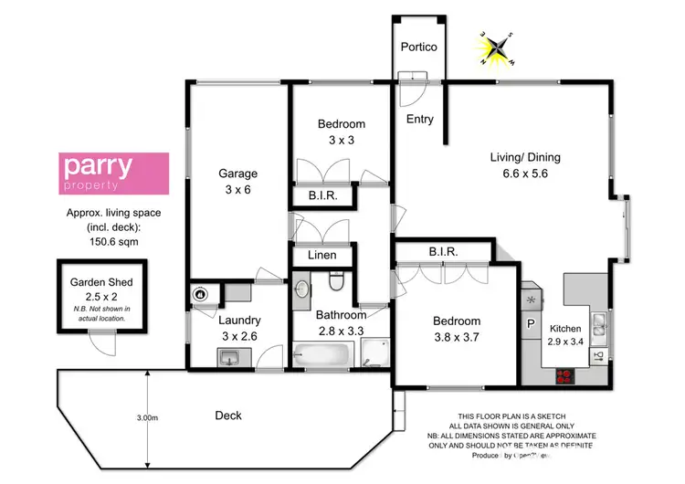Floorplan of Homely unit listing, 1/2 Phoebe Court, Riverside TAS 7250