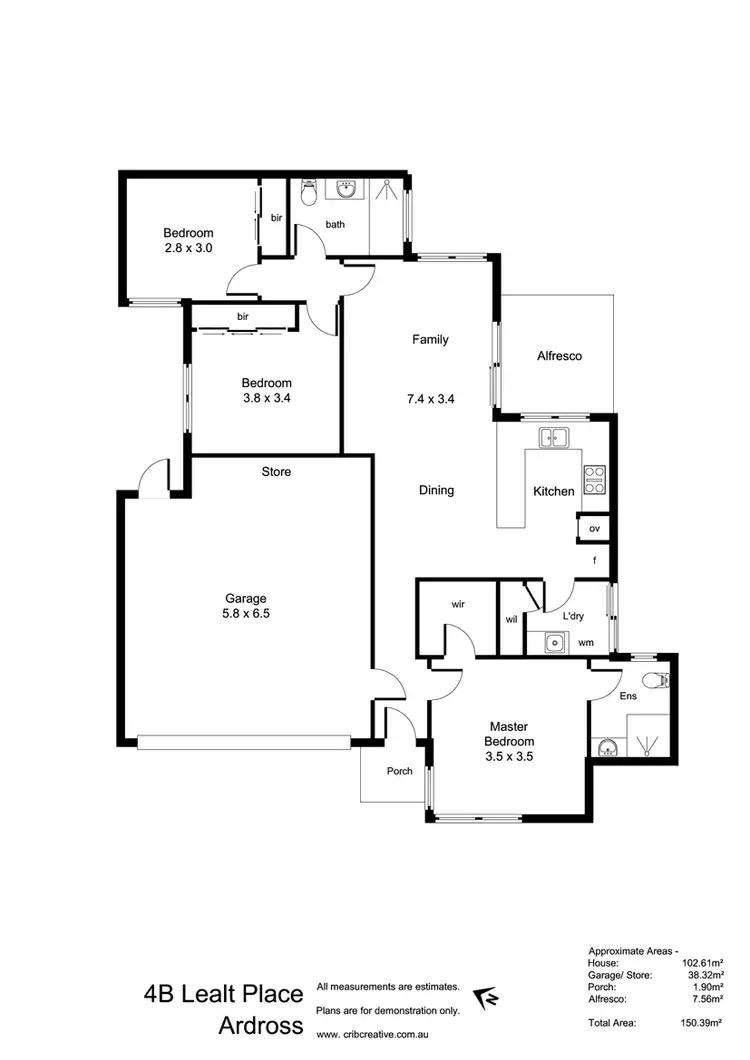 Floorplan of Homely house listing, 4B Lealt Place, Ardross WA 6153
