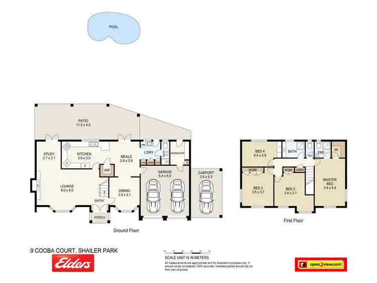 Floorplan of Homely house listing, 9 COOBA COURT, Shailer Park QLD 4128