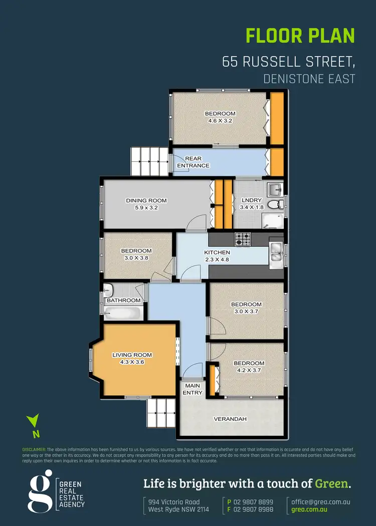 Floorplan of Homely house listing, 65 Russell Street, Denistone East NSW 2112