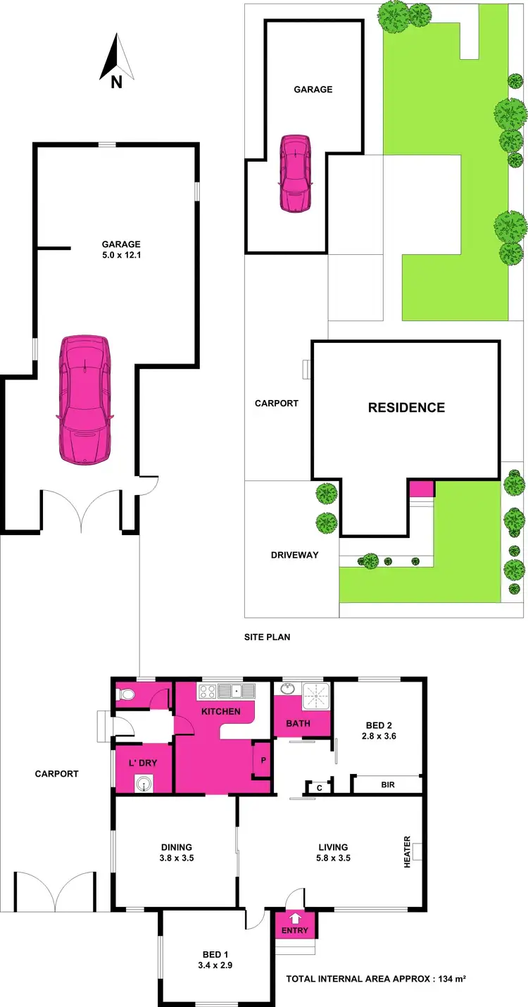 Floorplan of Homely house listing, 38 Harpur Road, Corio VIC 3214