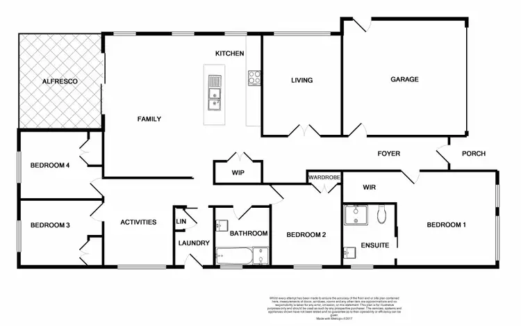 Floorplan of Homely house listing, 9 Midfield close, Rutherford NSW 2320