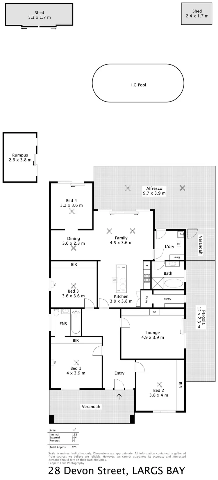 Floorplan of Homely house listing, 28 Devon Street, Largs Bay SA 5016