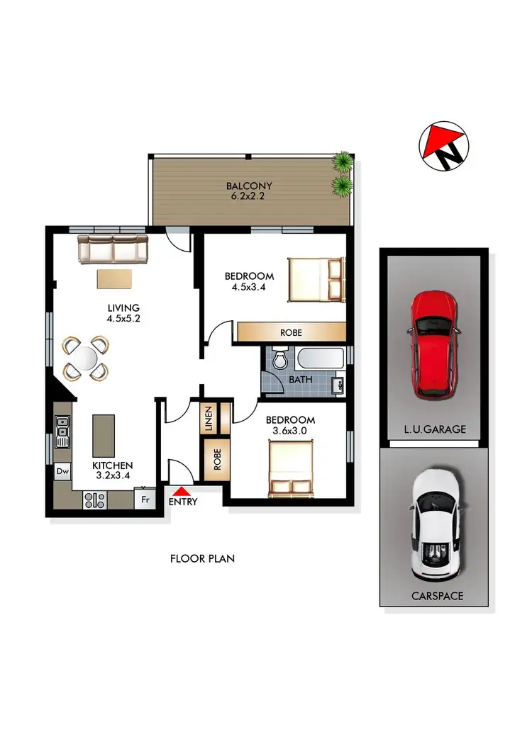Floorplan of Homely apartment listing, 6/84 Brighton Boulevard, North Bondi NSW 2026