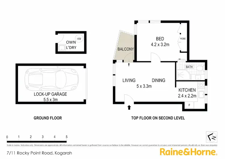 Floorplan of Homely unit listing, 7/11 Rocky Point Road, Kogarah NSW 2217