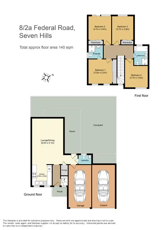 Floorplan of Homely townhouse listing, 8/2A Federal Rd, Seven Hills NSW 2147